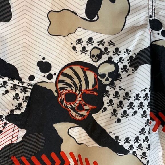 Joe Boxer Boy’s Skull Swim Trunks, 14 - Picture 3 of 11